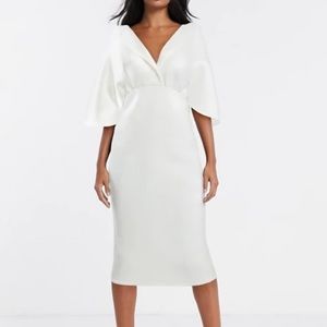 ASOS flutter sleeve dress